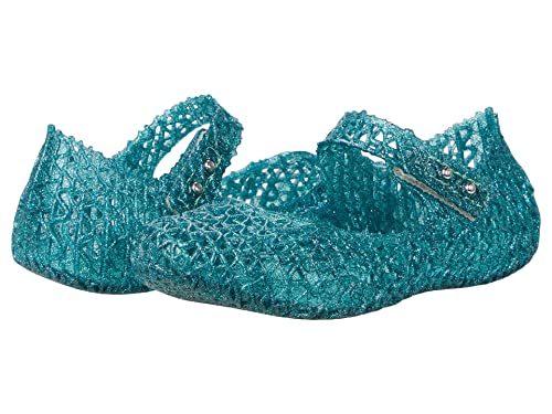 mini melissa® Campana Papel BB Toddler Shoes – Synthetic Construction – Cushioned Footbed – Round Toe Blue 5 Toddler M