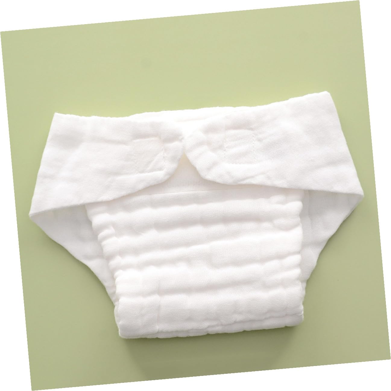 Pañales de Tela Reutilizables para Ñiño de Algodón Blanco, Paquete de 5 Piezas, Suaves, Absorbentes Secado Rápido para Uso Diario en Casa