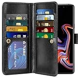 Vofolen Galaxy Note 9 Case Wallet Card Holder Flip Cover Note 9 Case 2-in-1 Detachable PU Leather Holster Magnetic Protective Slim Shell ID Slot Pocket Folio Case for Samsung Galaxy Note 9 (Black)