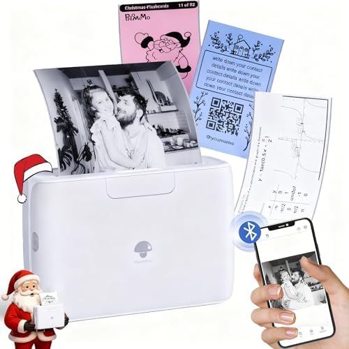 Phomemo M04S 110mm Mini Portable Thermal Printer – Bluetooth Ther...