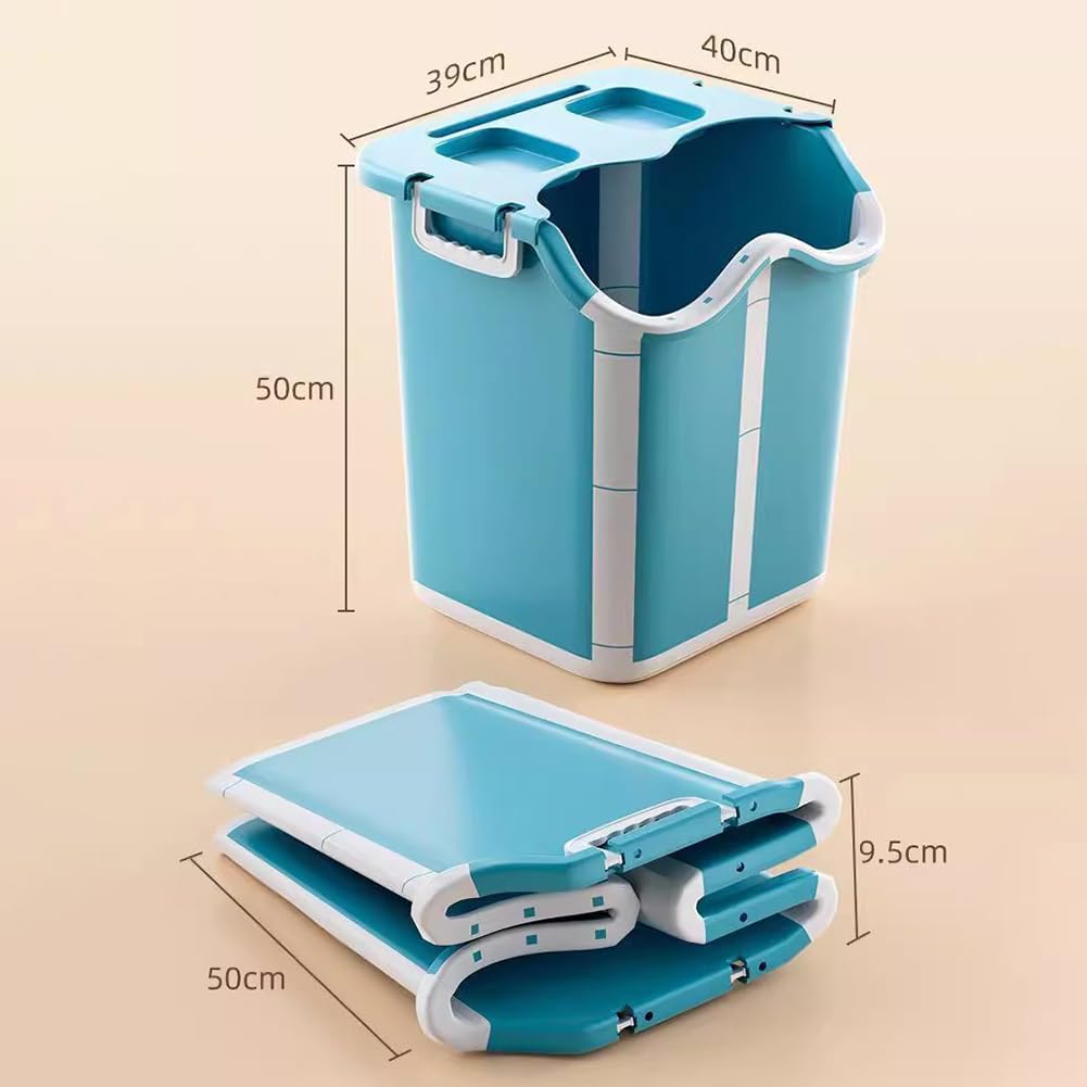 Secchio Immerso Per Bagno Di Grande Capacità, Secchio Pieghevole Pdice Portatile, Bagno Con Manico E Sfere Di Massaggio, Ciotola Spa Grande Per Il Piede, Bagno Di Plastica