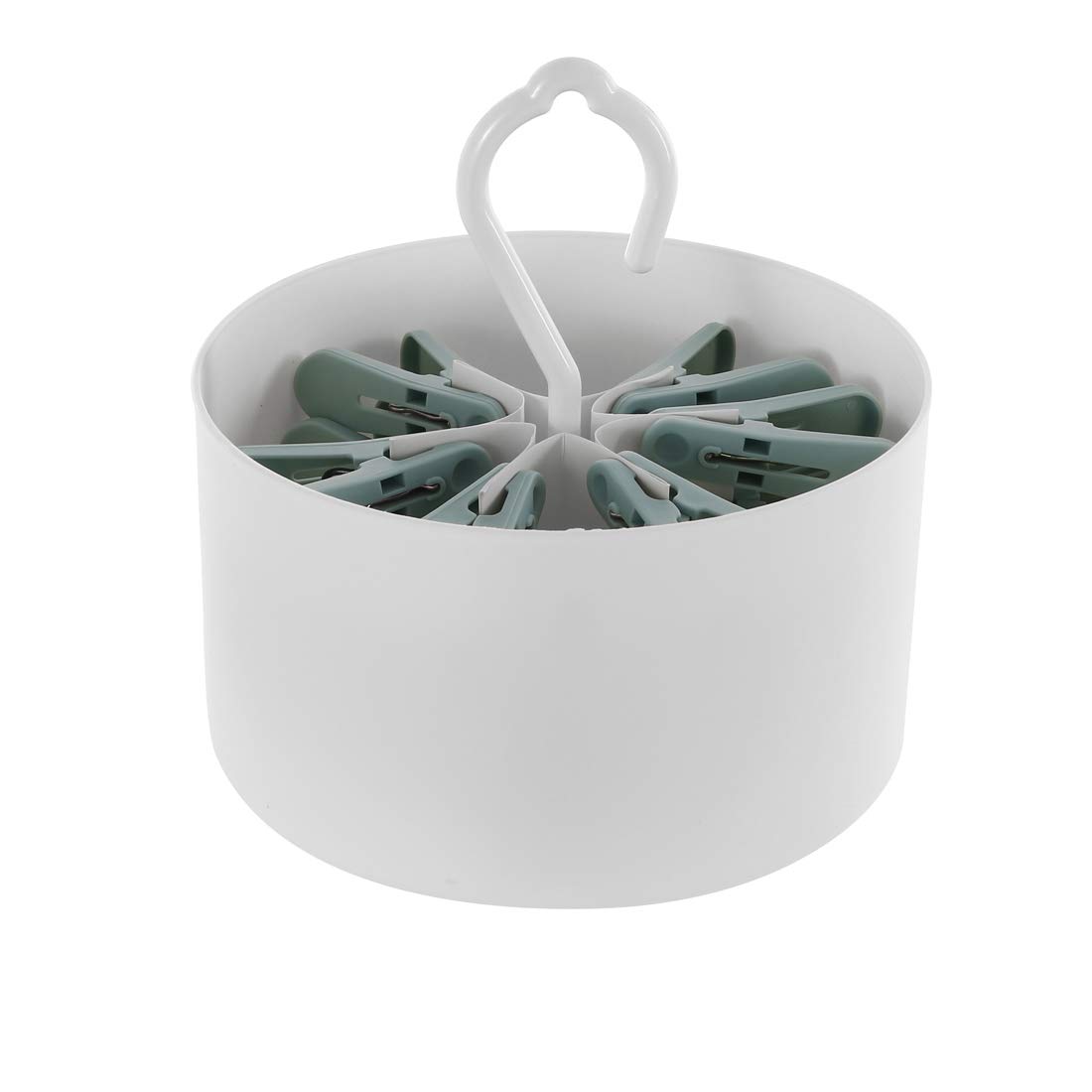 Buy Miniso Storage Organizer + 24 Clothespins (White, Blue) Online at