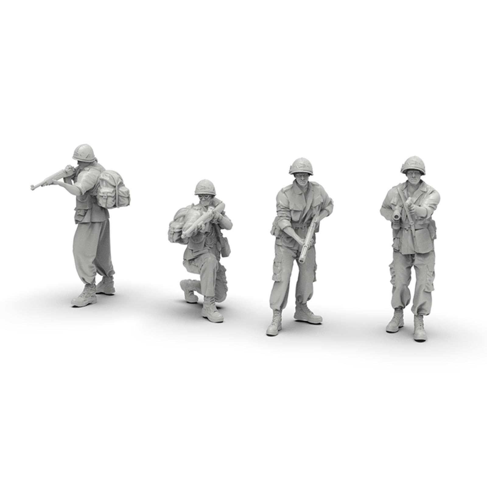 Conjunto de 10 Figuras en Miniatura a Escala 1:35 para Diorama O Mesa de Arena.