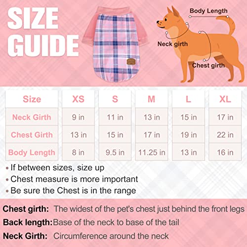 Beautyzoo Dog Clothes For Small Medium Dogs, Pet T Shirts Cotton Stretchy Dog Shirts For Spring Summer Days, Puppy Clothes Vest Size Xs S For Boy Or Girl Outfit Apparel Pink Brown #TOP1
