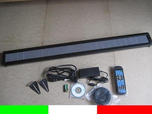 Preisvergleich Produktbild aftertech® lehrt Beleuchtungs LED Text Laufschrift Werbung Farbwechsel 840led