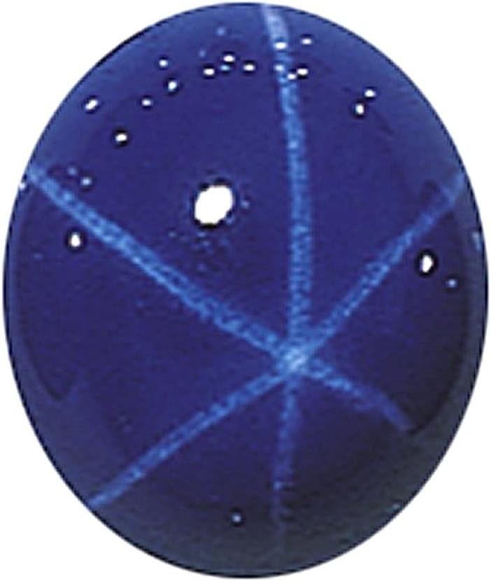 Lab-Created Oval 7 x 5 mm Blue Star Sapphire Cabochon Stone Priced Individually Jewelry Making Findings