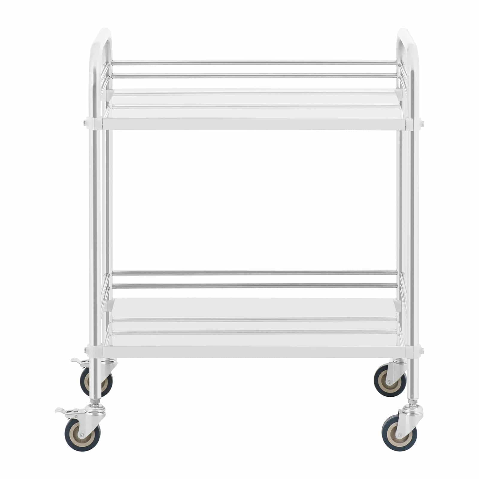 Steinberg Systems SBS-LF-143 Carrello da laboratorio - Acciaio inox - 2 ripiani da 63 x 40 x 12,5 cm - 20 kg