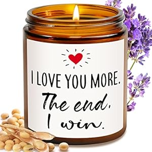 Gifts for Her Him, Birthday Gifts for Boyfriend Girlfriend, Romantic Lavender Scented Candle Gifts for Wife Husband…