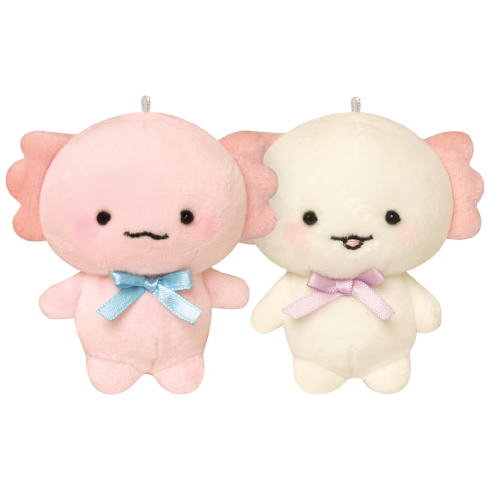 ぬいぐるみウーパールーパーグレーキーホルダー