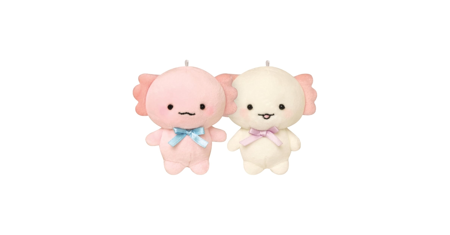 ぬいぐるみ　ウーパールーパー　グレー　キーホルダー ぬいぐるみウーパールーパーグレーキーホルダー