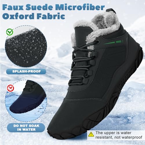 Image of Winter Hike Barefoot Boots Women, Snow Boots for Women | Winter Hike Barefoot Boots Women, Wide Toe Waterproof Hiking Non-Slip Ankle Shoes