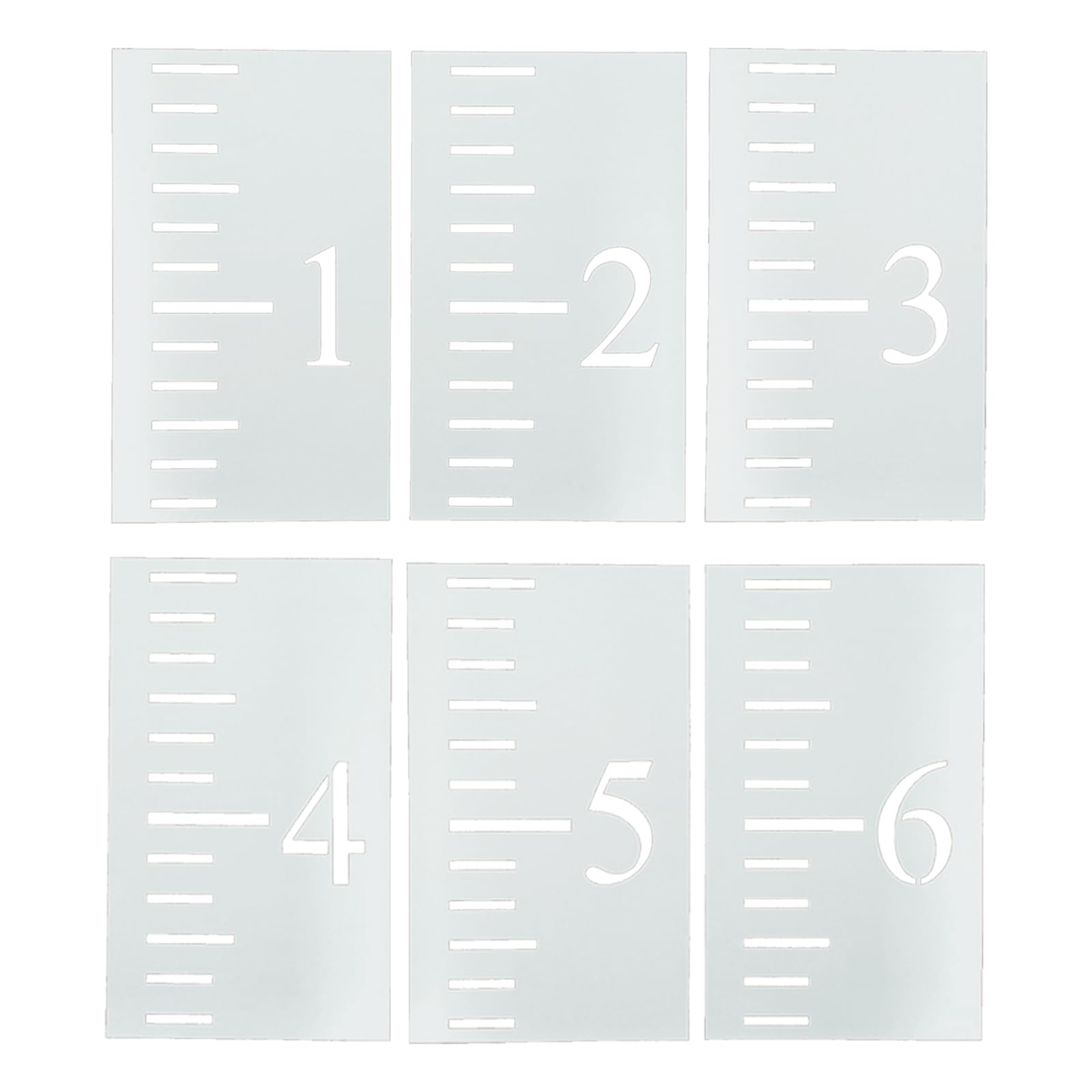 6x Scale Ruler Stencil Growth Chart Stencil Template For Farmhouse Measuring Kids Height Wall Decoration Craft Scale Stencil For Wall