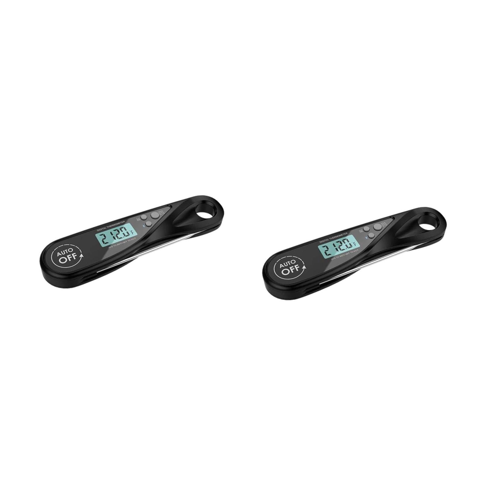 BESTonZON 2pezzi Termometro Per Digitale Istantaneo Con Probe Per Cottura Barbecue e Affumicatura Nero