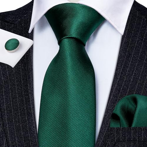 Image of Barry.Wang Men Suspender Set with Necktie Elastic Y Type Heavy Duty 6 Clips Braces Tie Handkerchief Cufflink Pin 6PCS