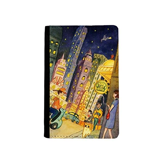Étui portefeuille chat aquarelle avec porte-cartes Miaoji pour smartphone