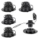 4 Pcs 22mm Válvula de Bote Inflable, Válvula de Aire Inflable para Botes Válvula Inflable para Canoa Válvula Boston de Repuesto Negra Tapas de Válvula de Aire para Botes Inflables