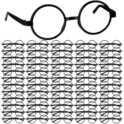 TUPARKA Wizard Glasses with No Lenses and Lightning Bolt Tattoos