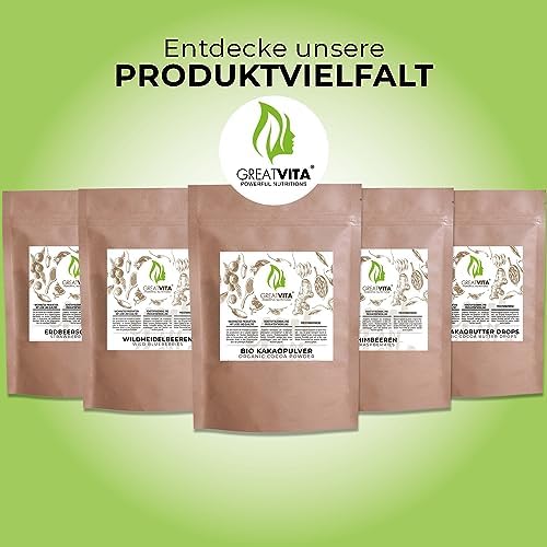 Bio bobki kakaowe, 800 g, surowe jedzenie kakao Nibs idealnie nadaje się jako dodatek, produkt naturalny bez dodatków z Peru/GreatVita