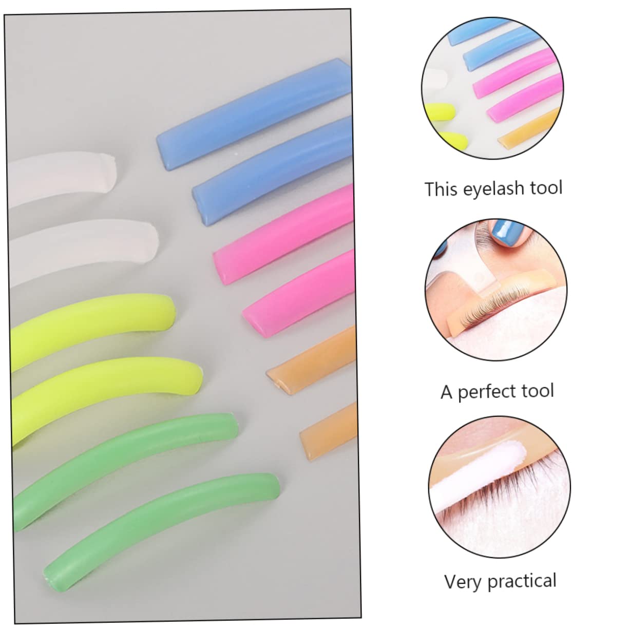 Ipetboom 3 Set Guarnizioni Elastiche Per Arricciare Le Ciglia Kit Per Laminazione Sopracciglia Guarnizione in Silicone Per Permanente Laminazione Ciglia Per Donne