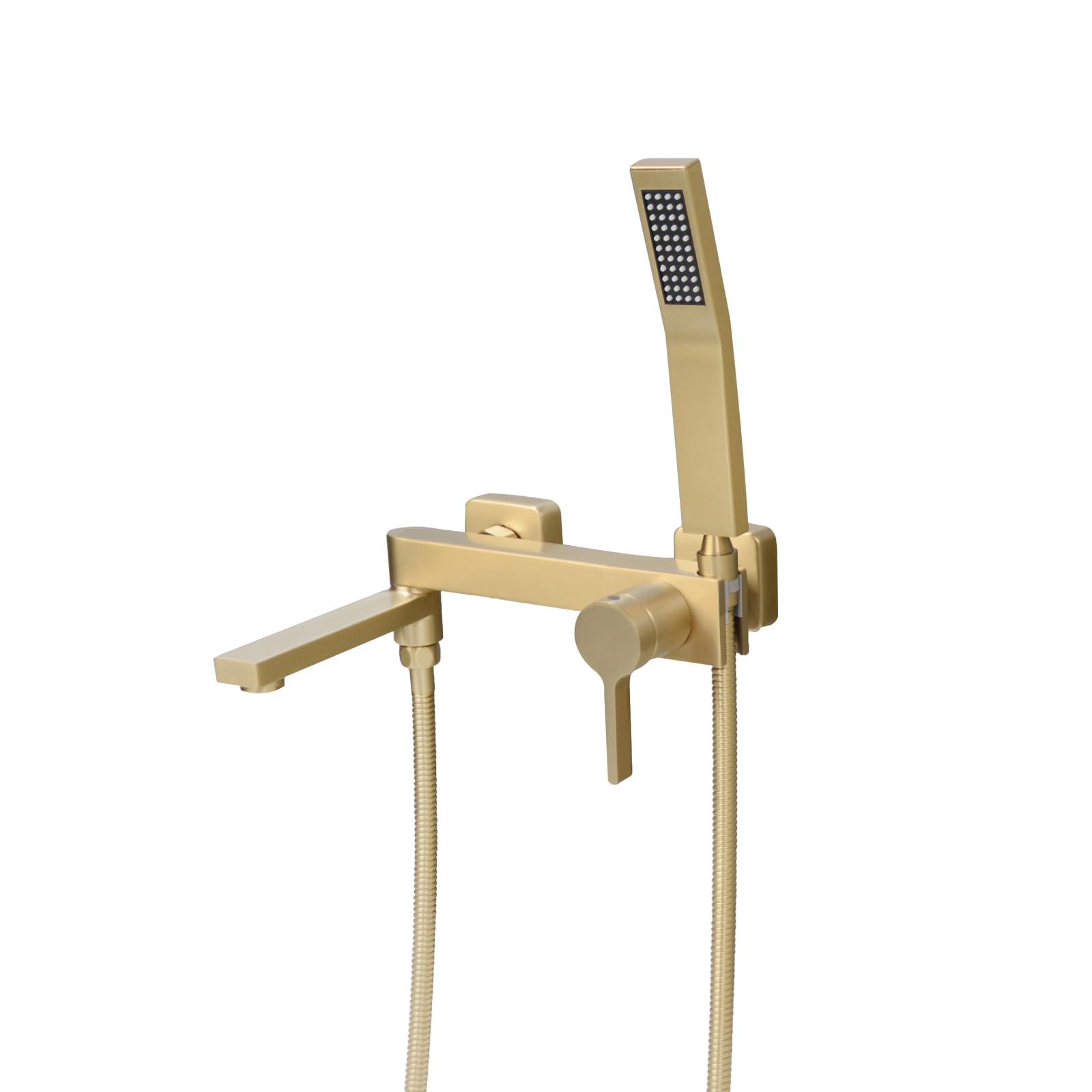 Mitigeur baignoire or brossé PHASAT PTBG18G élégant avec son bec rotatif