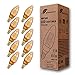 Produktbild greenandco 10x Vintage Design LED Birne zur Stimmungsbeleuchtung | E14 C35 | gold | 2W 65lm | 1800K extra warmweiß | 320° | 230V | flimmerfrei | nicht dimmbar | Edison Glühbirne