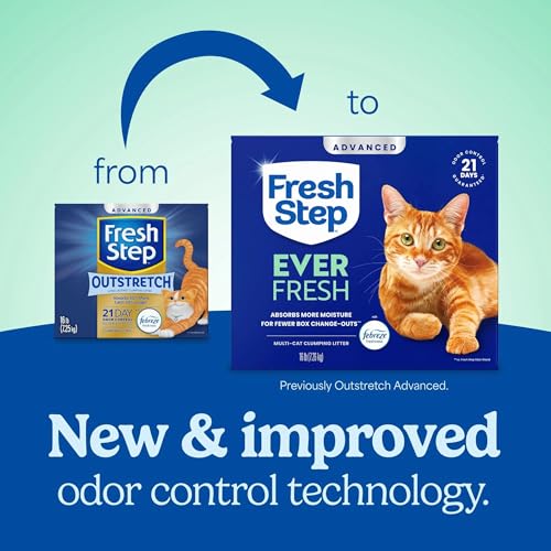 Fresh Step Ever Fresh Advanced Multi Cat Clumping Litter with Febreze Freshness, 16 lb Each, Pack of 2 (Package May Vary) - Image 3