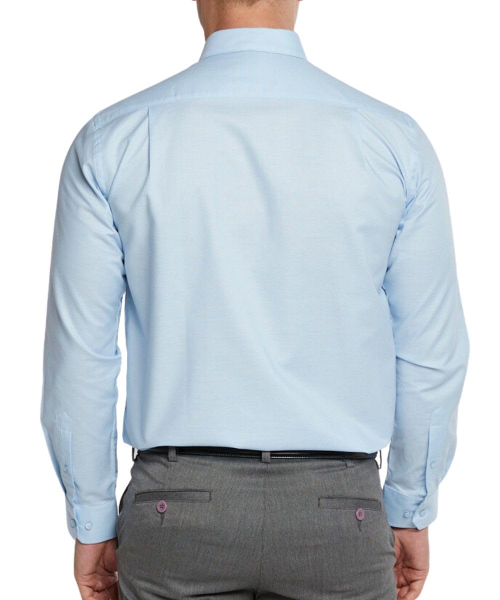 Double Two Chemise Oxford à Manches Longues et col boutonné pour Homme Coupe Classique