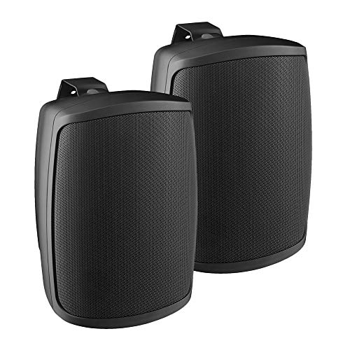 Monacor WALL-04T/SW ELA-Wandlautsprecher 2W Schwarz 1 Paar