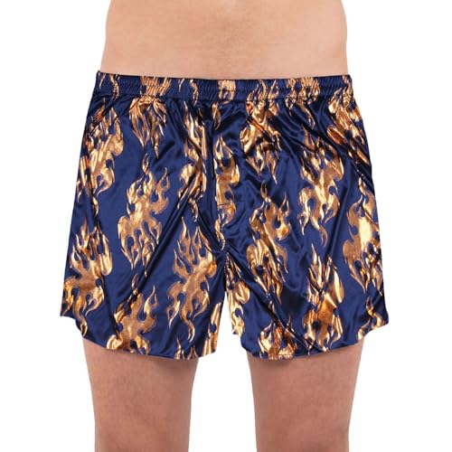 INTIMO Men's Copper Foil Flame Allover Fun Print Boxer Underwear3