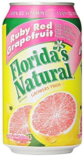 Florida's Natural Growers Pride Ruby Red Grapefruit Cocktail Juice, 11.5-Ounce Cans (Pack of 24)