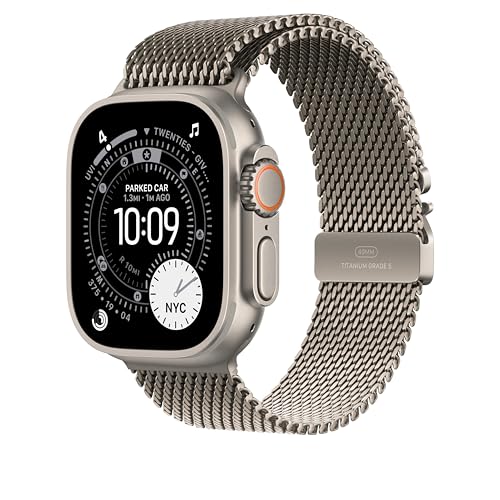 Image of Apple Watch Band - Milanese Loop - 49mm - Natural - Small