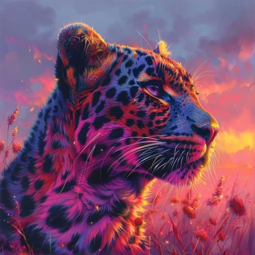 DIY loisirs créatifs adultes kit de diamond painting coucher de soleil 40x40cm