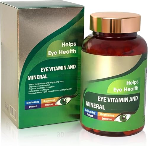 Luteína y Zeaxantina Eye Vitamins, vitaminas y minerales oculares para apoyar la salud ocular