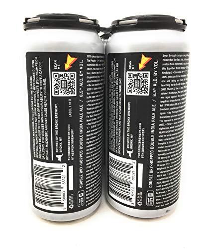 Bronx Brewery Up And Comers Ipa 4Pk Cans, 16 Fz #TOP4