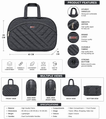 Image of Premium Travel Duffle Bag, Luggage Bag, 90 L Capacity Bag, Gray