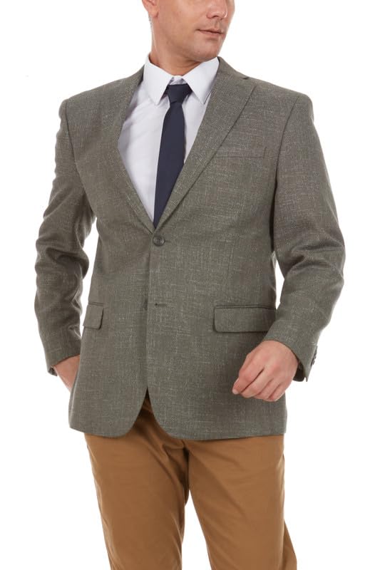 Adam Baker Men's Single Breasted Modern Fit Blazer/Sport Coat - Colors2