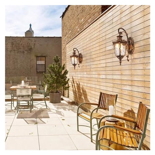 Applique murale LED extérieur bronze classique européen