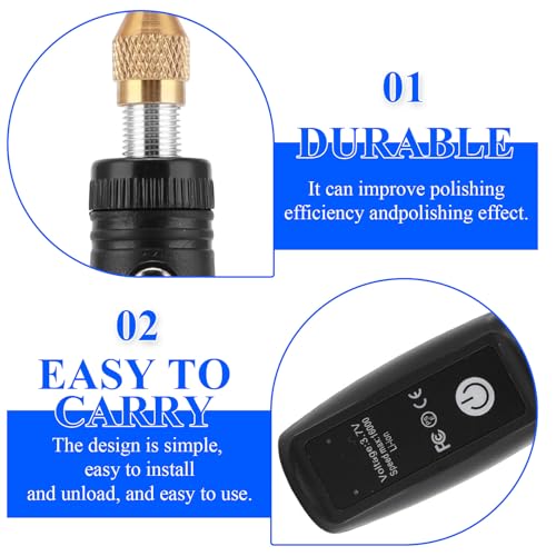 Mini Cordless Rotary Tool Set, 42Pcs Accessories, 3.7V 3000rpm Rotary Tool Kit USB Rechargeable with LED Light, Mini Electric Grinder for DIY Engraving, Grinding, Polishing 4 Mini Cordless Rotary Tool Set, 42Pcs Accessories, 3.7V 3000rpm Rotary Tool Kit USB Rechargeable with LED Light, Mini Electric Grinder for DIY Engraving, Grinding, Polishing - Image 4