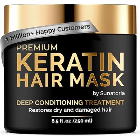 SUNATORIA Keratin Hair Mask - Professional Hair Treatment Cover