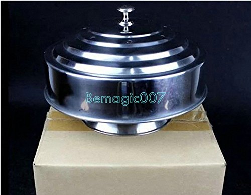 Big Dove Pan Deluxe Double Load : casserole de magicien grand format en métal argenté