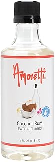 Amoretti Coconut Rum Extract, 4 Fluid Ounce