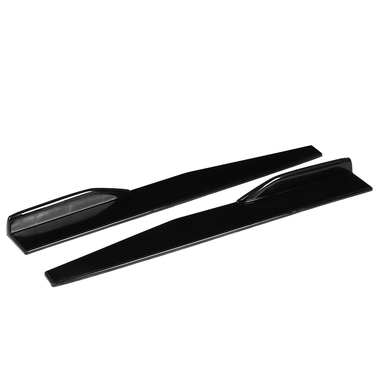 Minigonne Laterali, Yctze 29.3 Pollici Minigonne Laterali per Auto Rocker Splitter Protezione Antigraffio Universale Nero Lucido Modificato P per seitenschweller minigonna universale in carbonio minig
