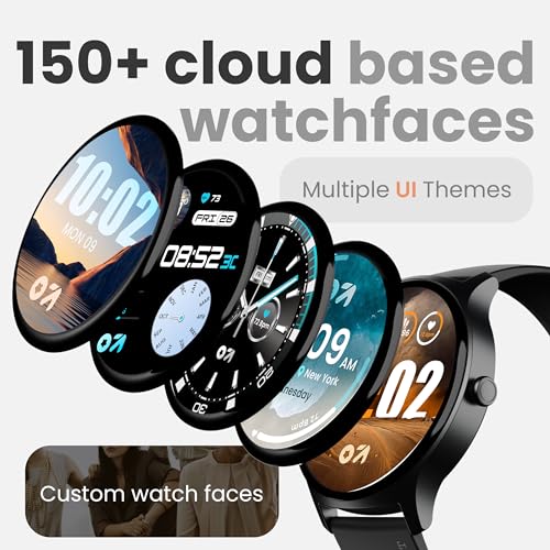 Image of GOBOULT Rover Pro Smartwatch 1.43'' AMOLED, BT Calling 5.3, 1000 Nits Brightness, IP68, 150+ Watchfaces, 120+ Sports Modes, AI Voice Assistant, SpO2 Monitoring (Coal Black)