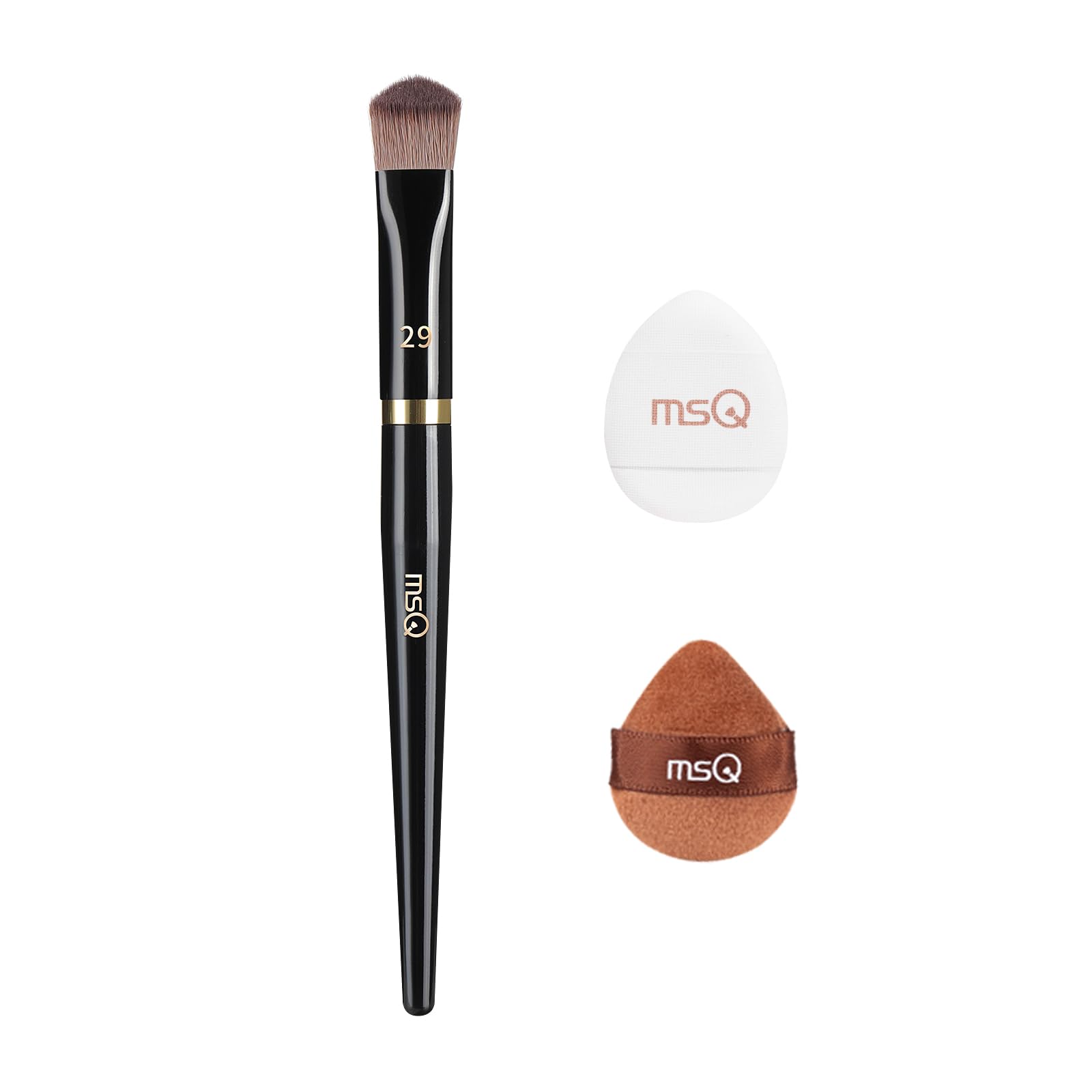 MSQ 1 pincel triangular para corrector,pincel angular para detalles facial