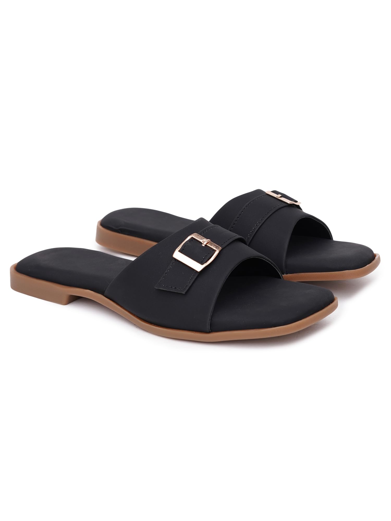 Women Flats Sandals | Stylish Embroidered Slip-On Flats for Women | Comfortable Lightweight Sandals | Ethnic & Casual Footwear for Ladies SL1071-image-5