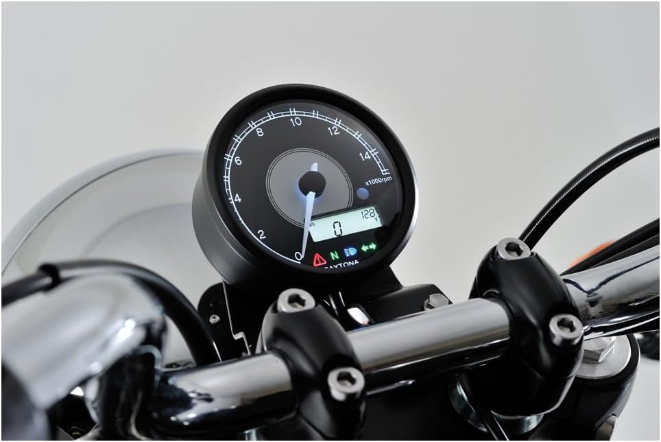 Daytona VELONA – Digital Tachometer with Tachometer max 15000 rpm, Diameter 80 mm Black
