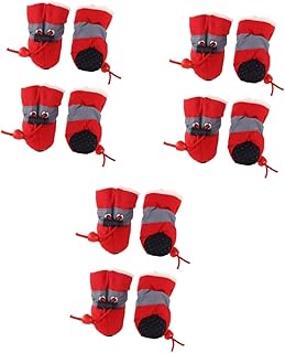 FRCOLOR 3 Conjuntos Protetores De Sola Botas De Cachorro Para Arrastar Patas Sapatos De Neve Para Cães Protetor De Tênis Botas Para Animais De Estimação Protetores De Patas Botas De Neve