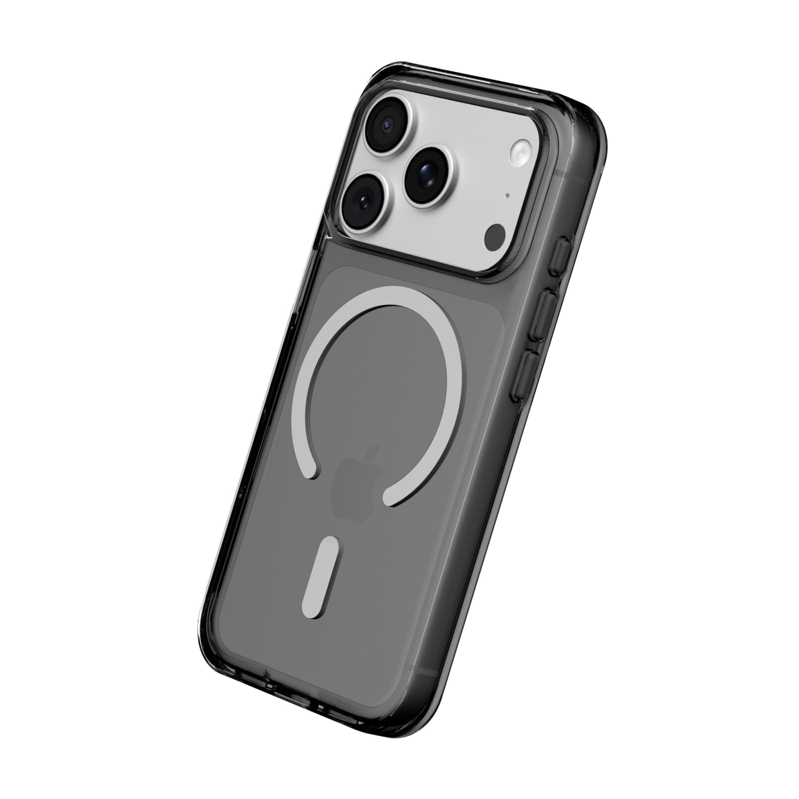 Photo 1 of RhinoShield Clear Case Compatible with MagSafe for iPhone 17 Pro Transparent Protective Phone Case, Superior Magnetic Force, Exceeds Military Drop Standards, Scratch Resistant, Shockproof - Ash Black