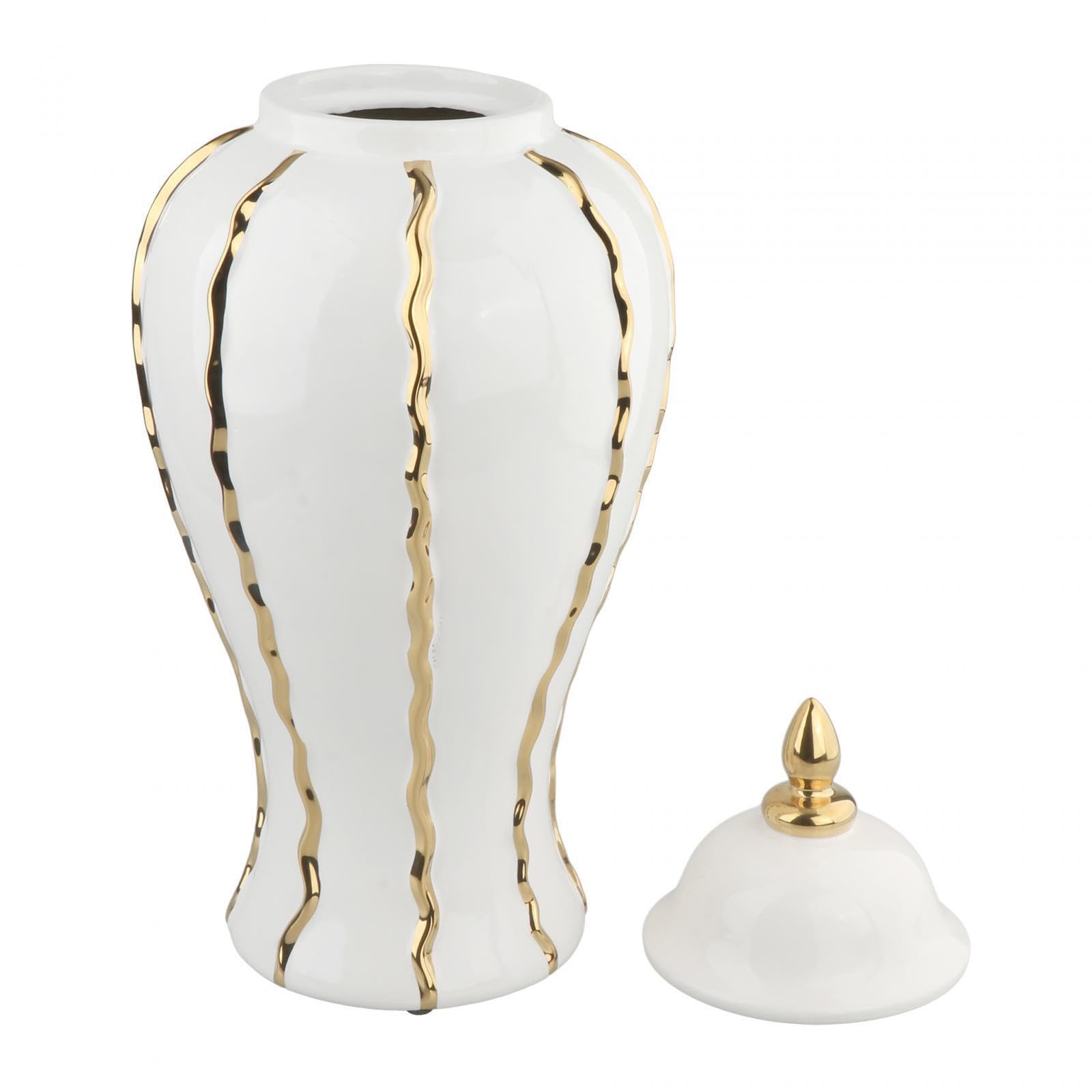 Vase Pot à Gingembre Artisanal Multifonctionnel pour Le Rangement du thé, Centre de Table Unique, Magnifique présentation Florale, Vase Pot à