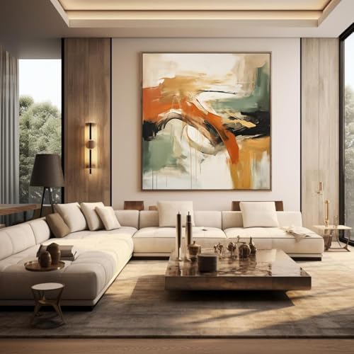 Impression numérique sur toile TONGYINLI beige et vert 70x100 cm